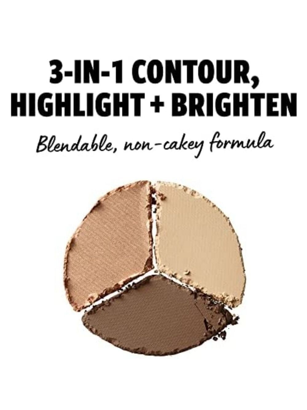 NYX Professional 3 in 1 Contour Highlight Brighten Palette